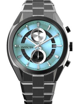 Invicta Speedway 50433 Reloj de Hombre - Movimiento de Cuarzo - Acero Inoxidable con Esfera Azul - 45 mm