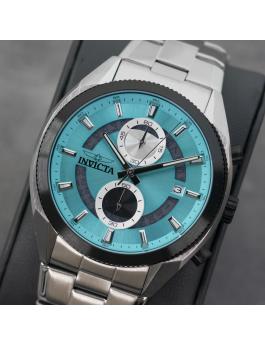 Invicta Speedway 50433 Reloj de Hombre - Movimiento de Cuarzo - Acero Inoxidable con Esfera Azul - 45 mm