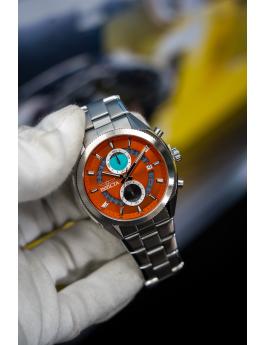 Invicta Speedway 50434 Reloj de Hombre - Movimiento de Cuarzo - Acero Inoxidable con Esfera Marrón - 45 mm