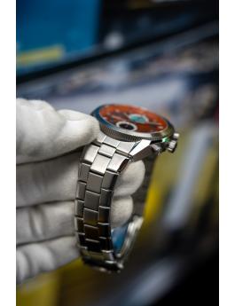 Invicta Speedway 50434 Reloj de Hombre - Movimiento de Cuarzo - Acero Inoxidable con Esfera Marrón - 45 mm