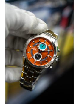 Invicta Speedway 50434 Reloj de Hombre - Movimiento de Cuarzo - Acero Inoxidable con Esfera Marrón - 45 mm
