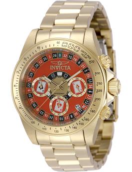 Invicta Speedway 50496 Men's Watch - Quartz Movement - Stainless Steel with Red Dial - 39 mm