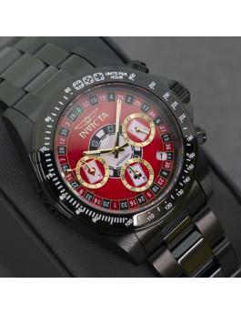Invicta Speedway 50497 Men's Watch - Quartz Movement - Stainless Steel with Red Dial - 39 mm