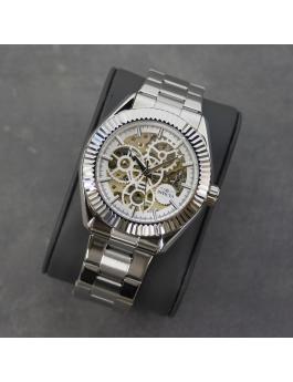 Invicta Objet D Art 69751 Herrenarmbanduhr - Automatik Uhrwerk - Edelstahl mit Silberner Zifferblatt - 43 mm