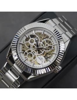 Invicta Objet D Art 69751 Reloj de Hombre - Movimiento Automático - Acero Inoxidable con Esfera Plateada - 43 mm