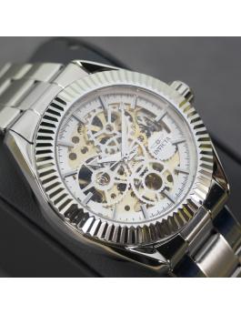 Invicta Objet D Art 69751 Reloj de Hombre - Movimiento Automático - Acero Inoxidable con Esfera Plateada - 43 mm