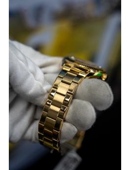 Invicta Objet D Art 69752 Herrenuhr - Automatikwerk - Edelstahl mit goldenem Zifferblatt - 43 mm