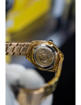 Invicta Objet D Art 69752 Herrenuhr - Automatikwerk - Edelstahl mit goldenem Zifferblatt - 43 mm