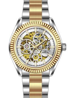 Invicta Objet D Art 69753 Herrenarmbanduhr - Automatik Uhrwerk - Edelstahl mit Silberner Zifferblatt - 43 mm