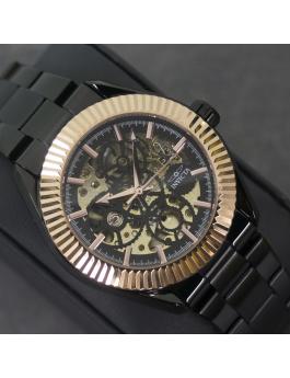 Invicta Objet D Art 69757 Reloj de Hombre - Movimiento Automático - Acero Inoxidable con Esfera Negra - 43 mm
