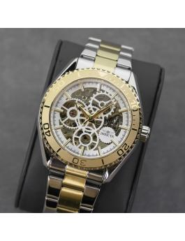 Invicta Objet D Art 69760 Herrenarmbanduhr - Automatisches Uhrwerk - Edelstahl mit silbernem Zifferblatt - 43 mm