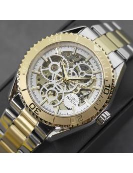 Invicta Objet D Art 69760 Relógio Masculino - Movimento Automático - Aço Inoxidável com Mostrador Prateado - 43 mm