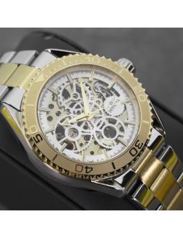 Invicta Objet D Art 69760 Relógio Masculino - Movimento Automático - Aço Inoxidável com Mostrador Prateado - 43 mm