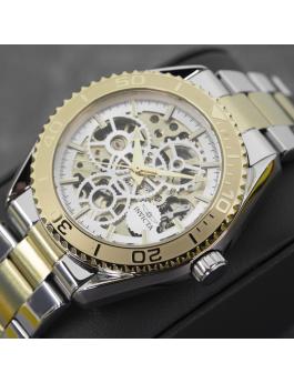 Invicta Objet D Art 69760 Relógio Masculino - Movimento Automático - Aço Inoxidável com Mostrador Prateado - 43 mm