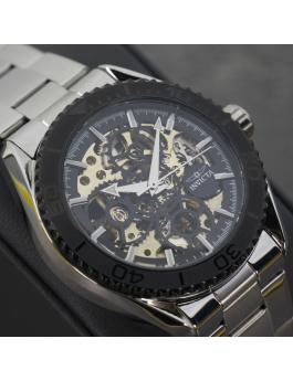 Invicta Objet D Art 69762 Reloj de Hombre - Movimiento Automático - Acero Inoxidable con Esfera Negra - 43 mm