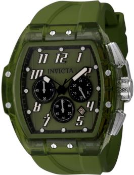 Invicta S1 Rally 49980 Herren Uhr - Quartz Bewegung - Edelstahl mit Grüner Zifferblatt - 47 mm