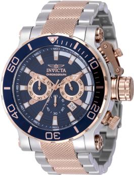 Invicta Coalition Forces 50233 Men's Watch - Quartz Movement - Stainless Steel with Blue Dial - 52 mm