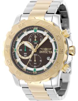 Invicta Pro Diver 50250 Men's Watch - Quartz Movement - Stainless Steel with Brown Dial - 54 mm
