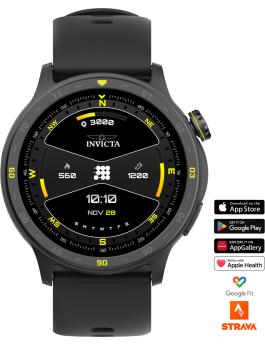 Invicta I-Tech 2 ITECH-001 Reloj para Hombre - Movimiento Smartwatch - Acero Inoxidable con Esfera Negra - 45 mm