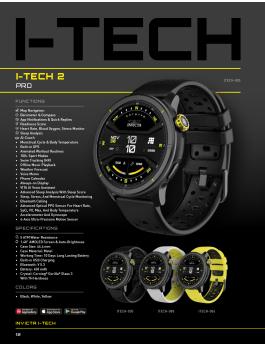 Invicta I-Tech - 2 Pro ITECH-008 Herren Uhr - Smartwatch Bewegung - Edelstahl mit schwarzem Zifferblatt - 46 mm