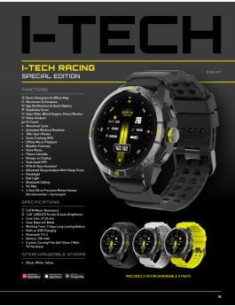 Invicta I-Tech - Racing Edición Limitada ITECH-011 Reloj de Hombre - Movimiento Smartwatch - Acero Inoxidable con Esfera Negra - 47 mm - Con correas adicionales