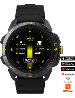 Invicta I-Tech - Racing Edición Limitada ITECH-011 Reloj de Hombre - Movimiento Smartwatch - Acero Inoxidable con Esfera Negra - 47 mm - Con correas adicionales