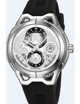 Activa ESSENTIALS ACW9349-007 Men's Watch - Quartz Movement - Stainless Steel with Silver Dial - 44 mm