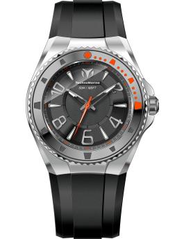 TechnoMarine Lusso Mare TM-225022 Men's Watch - Quartz Movement - Stainless Steel with Black Dial - 44 mm