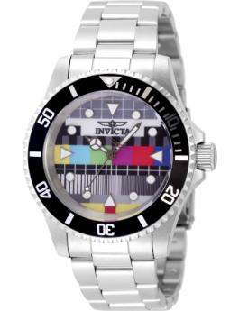 Invicta Pop Art 49062 Relógio Masculino - Movimento de Quartzo - Aço Inoxidável com Mostrador Multicolor - 40 mm