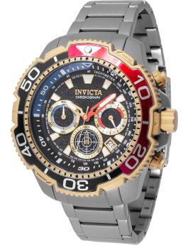 Invicta TI-22 49495 Reloj de Hombre - Movimiento de Cuarzo - Titanio con Esfera Negra - 48 mm