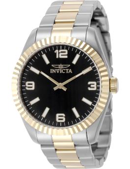 Invicta Specialty 49675 Orologio da Uomo - Movimento al Quarzo - Acciaio Inossidabile con Quadrante Nero - 43 mm