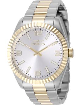Invicta Specialty 49676 Relógio Masculino - Movimento Quartz - Aço Inoxidável com Mostrador Prateado - 43 mm