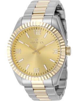 Invicta Specialty 49679 Orologio da Uomo - Movimento al Quarzo - Acciaio Inossidabile con Quadrante Dorato - 43 mm
