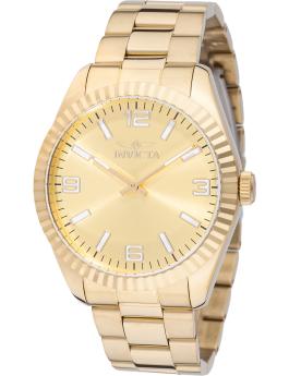 Invicta Specialty 49682 Orologio da Uomo - Movimento al Quarzo - Acciaio Inossidabile con Quadrante Dorato - 43 mm