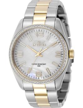 Invicta Specialty 50090 Women's Watch - Quartz Movement - Stainless Steel with Mother Of Pearl Dial - 38 mm