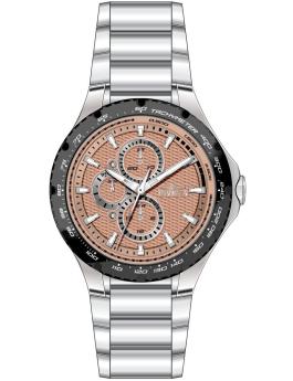 Invicta Aviator 50102 Herren Uhr - Quartz Bewegung - Edelstahl mit Rosa Zifferblatt - 44 mm