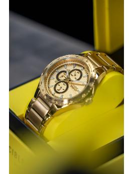 Invicta Aviator 50106 Herren Uhr - Quartz Bewegung - Edelstahl mit Gold Zifferblatt - 44 mm