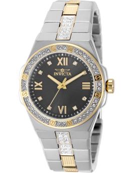 Invicta Specialty 50189 Orologio da Donna - Movimento al Quarzo - Acciaio Inossidabile con Quadrante Grigio - 34 mm