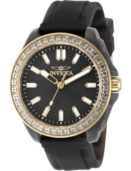Invicta Celestial 50204 Orologio da Donna - Movimento al Quarzo - Plastica con Quadrante Nero - 37 mm
