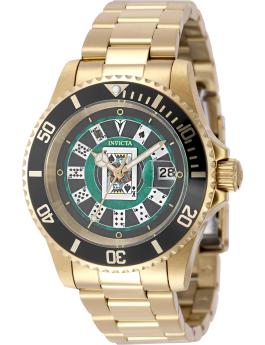 Invicta Pro Diver 50525 Reloj para Hombre - Movimiento de Cuarzo - Acero Inoxidable con Esfera Verde - 40 mm
