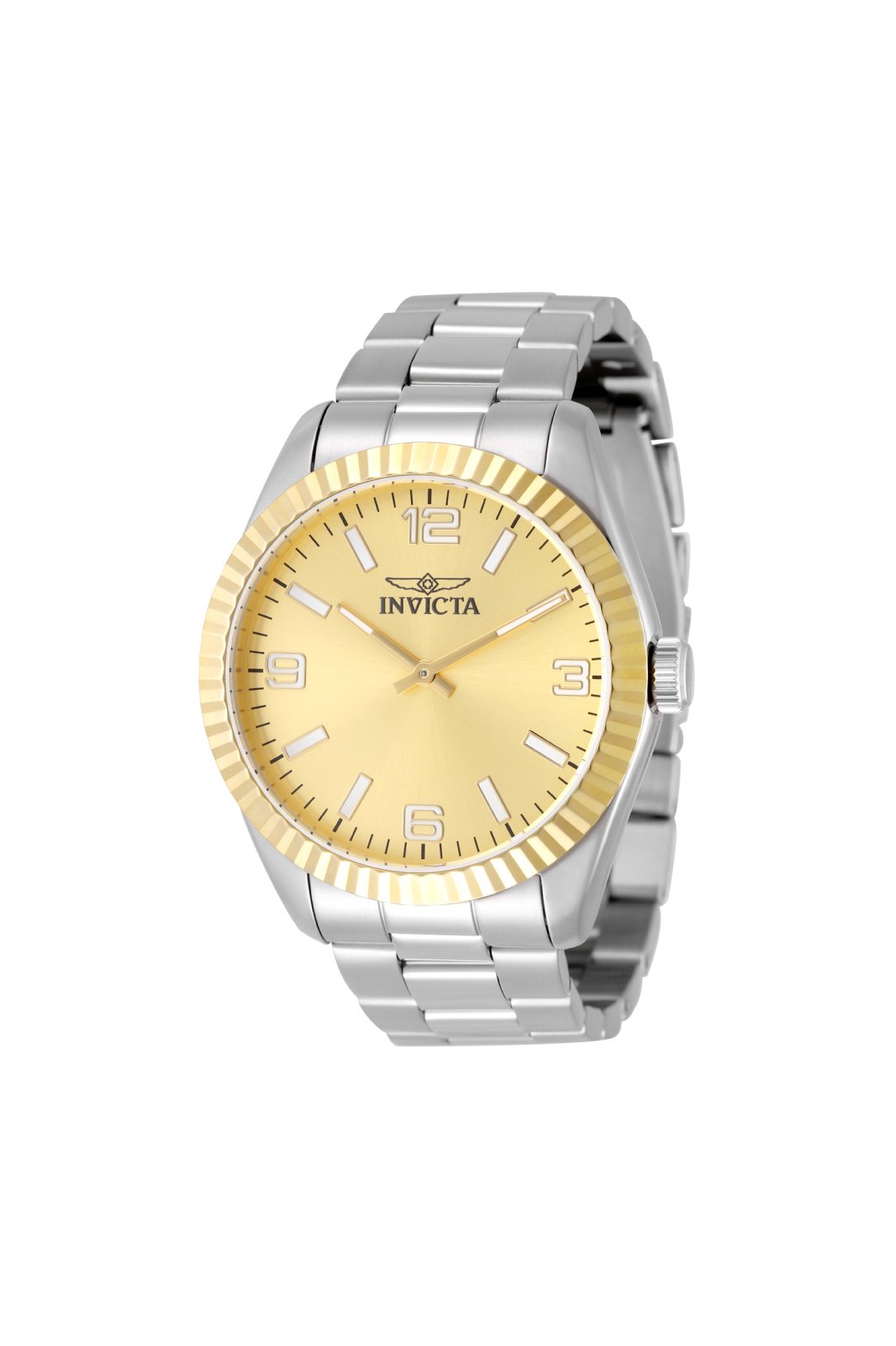 Invicta Specialty 50576 Reloj para Hombre - Movimiento de Cuarzo - Acero Inoxidable con Esfera Dorada - 43 mm