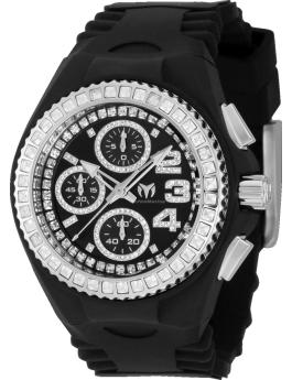 TechnoMarine Cruise TM-121192 Reloj de Mujer - Movimiento de Cuarzo - Acero Inoxidable con Esfera Negra - 40 mm