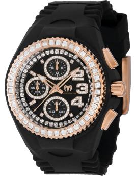 TechnoMarine Cruise TM-121200 Reloj de Mujer - Movimiento de Cuarzo - Acero Inoxidable con Esfera Negra - 40 mm