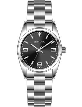 Invicta Celestial 69179 Herrenarmbanduhr - Quartz Uhrwerk - Edelstahl mit Schwarzer Zifferblatt - 35 mm
