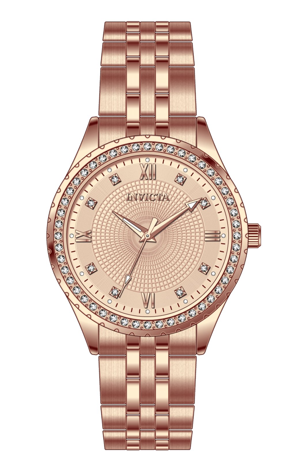 Invicta Specialty 69221 Reloj de Mujer - Movimiento de Cuarzo - Acero Inoxidable con Esfera de Oro Rosa - 33 mm