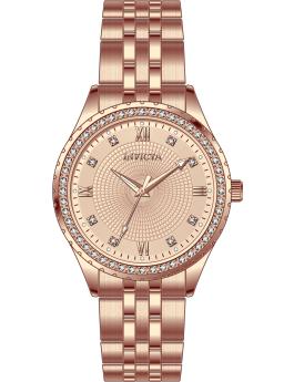 Invicta Specialty 69221 Reloj de Mujer - Movimiento de Cuarzo - Acero Inoxidable con Esfera de Oro Rosa - 33 mm