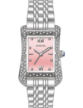 Invicta Wildflower 69277 Orologio da Donna - Movimento al Quarzo - Acciaio Inossidabile con Quadrante Rosa - 26 mm