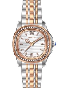 Invicta Wildflower 69378 Orologio da Donna - Movimento al Quarzo - Acciaio Inossidabile con Quadrante Argento - 31 mm