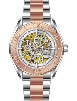 Invicta Objet D Art 69763 Herren Uhr - Automatik Bewegung - Edelstahl mit Silbernem Zifferblatt - 43 mm