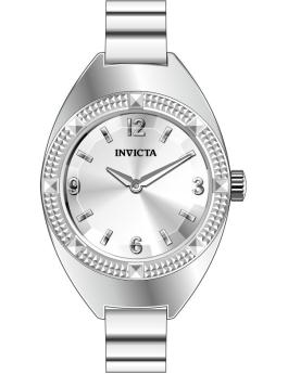 Invicta Mini Ring Orologio 50640 Orologio da Donna - Movimento al Quarzo - Acciaio Inossidabile con Quadrante Argento - 20 mm